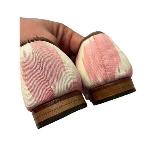Artemis Pink Ikat Silk Loafers Women's Sz. 36 (US 5.5) - Picture 5 of 8